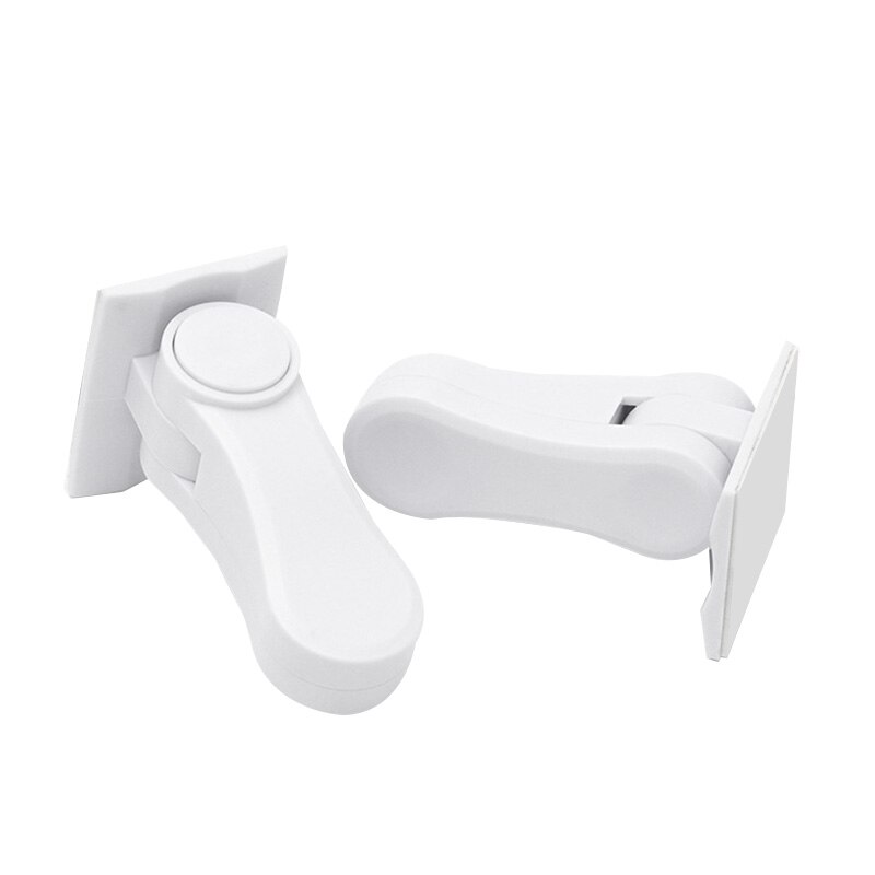 2 Pck Kinderen Deur Veiligheid Lock Anti-Opening Schuifraam Lock Beschermende Deur Handvat: Default Title