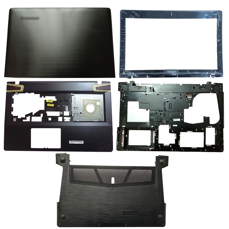 couvercle arrière LCD pour ordinateur portable/lunette avant/repose-pied/boîtier inférieur/couvercle de porte inférieur pour Lenovo Ideapad Y500 Y510 Y510P AM0RR00040