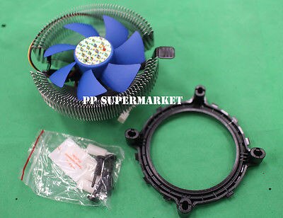 Ventilador disipador de calor para CPU + LED Intel LGA775/1150/1155/1156/ AMD AM3/AM2/AM2 +/754