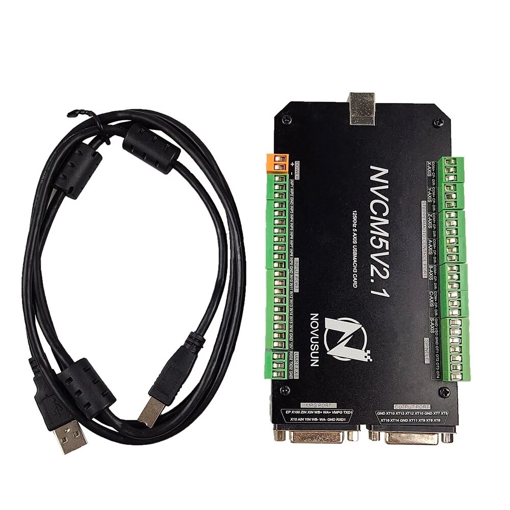 Controlador de movimiento Cnc Nvcm Mach3, interfaz Usb, 3 ejes, 4 ejes, 5 ejes, 6 ejes, tarjeta de Control Cnc, carcasa de Metal, nueva actualización