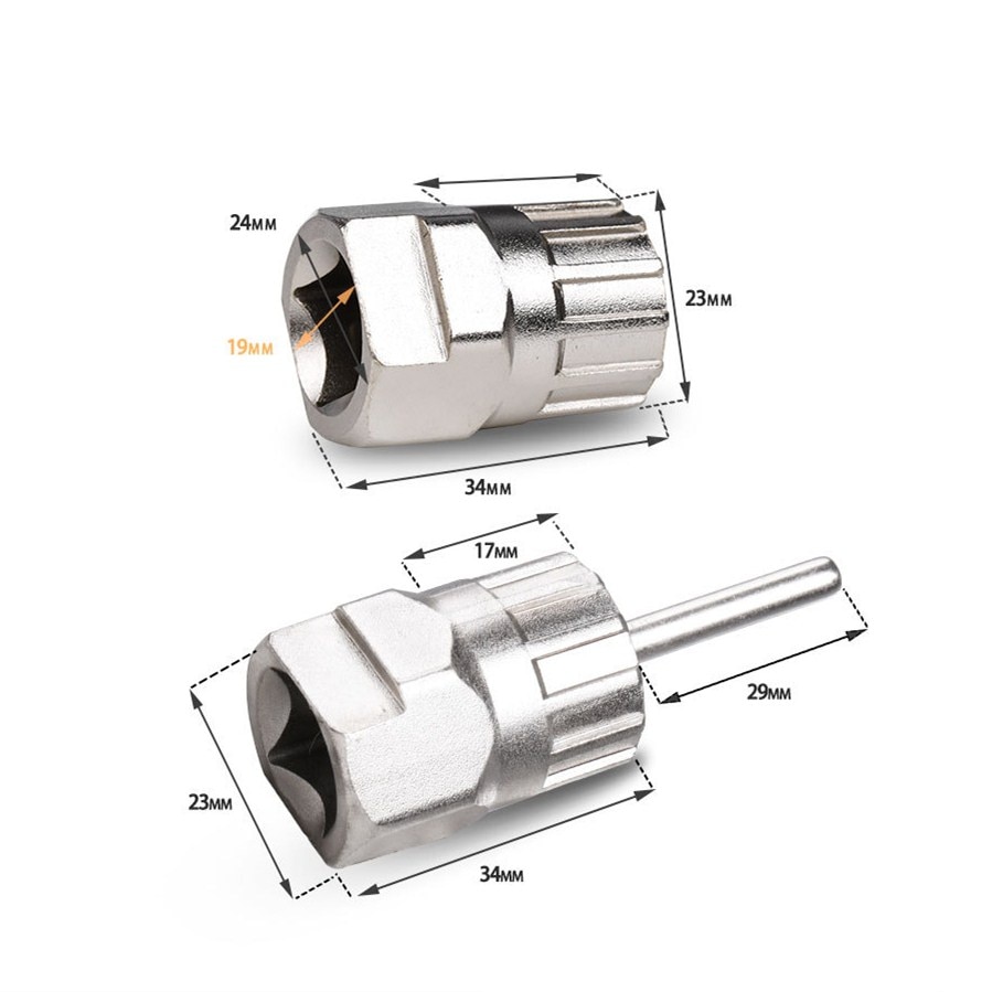 1pc Road Bike Bicycle Freewheel Cassette Remover Cycling Mountain Bike MTB Socket Wrench Repair Tool Maintenance Accessories