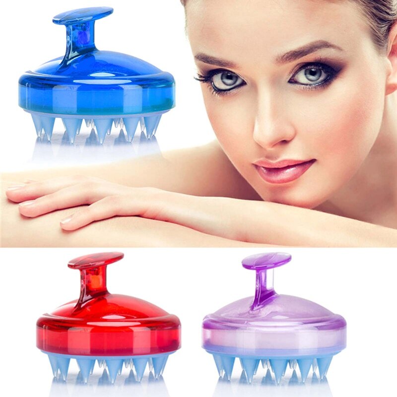 Siliconen Borstel Shampoo Hoofdhuid Borstel Kam Hoofd Spa Afslanken Massage Borstel Body Haar Wassen Kam Douche Bad Borstel 1 stuks