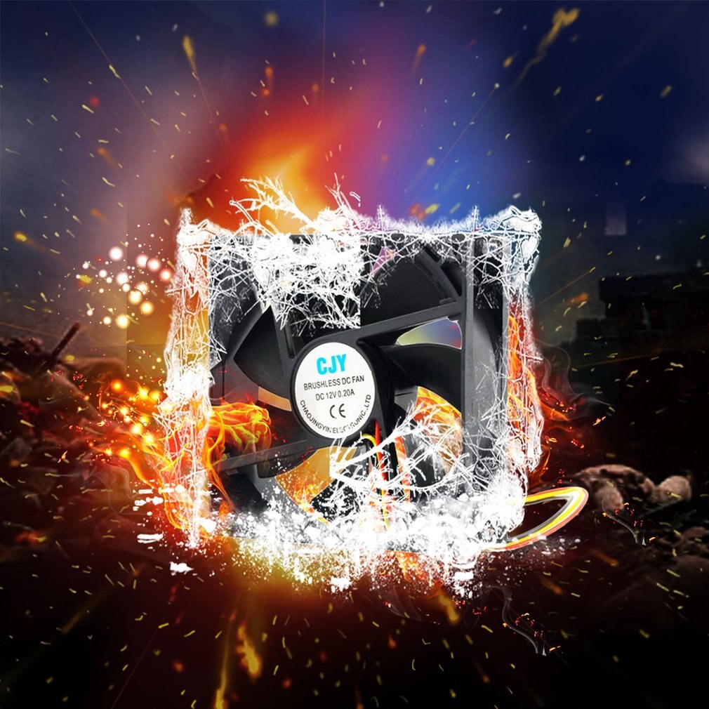 12V 3Pin Fan Cooler 9cm 90x25mm 90mm 65 CFM DC PC Cooling Fan CPU Heat Sinks Cooler