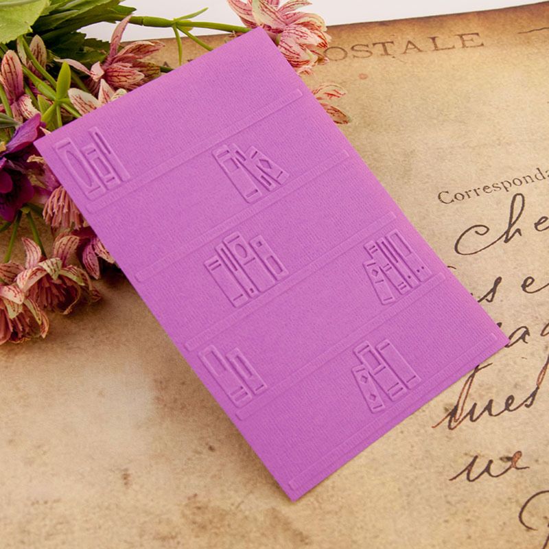 Books Plastic Embossing Folder Template DIY Scrapbook Photo Album Card Making R7RC