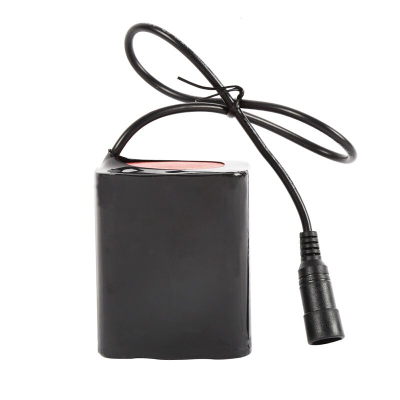 8.4V 13200mah Bicycle Headlight Waterproof Plastic Battery Pack T6 Headlight Battery Pack 6 Lithium Battery Pack: Default Title