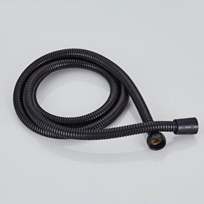 Hand Shower Hook Chromed Polish Shower Seat Solid Brass G1/2" With Shower Hose Connector Shower Mounting Brackets: black hose 150cm