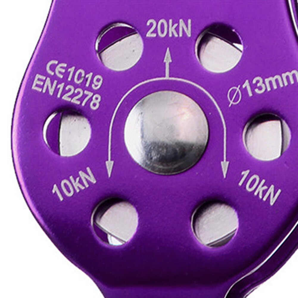 20kn Rock Climbing Pulley Outdoor Survival Mountaineering Hiking Lifting Rope Belt Lifting Sling Accessories