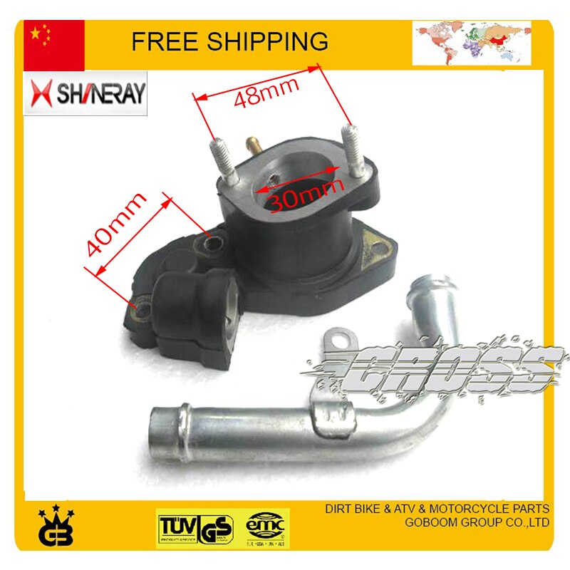 Dongben 250cc 300cc atv dirt bike  ax1 30mm 38mm indsugningsrør manifold forbinder indløbsrør vandrør  x2 x2x shineray motorcykel