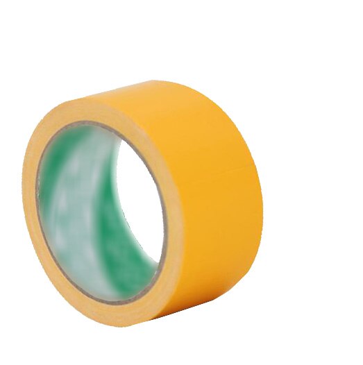 20mm Duct Tape Waterproof Sticky Adhesive Cloth Duct Tape, Single-Sided Strong Carpet Tape Applied To Warning Wedding Exhibition: Yellow