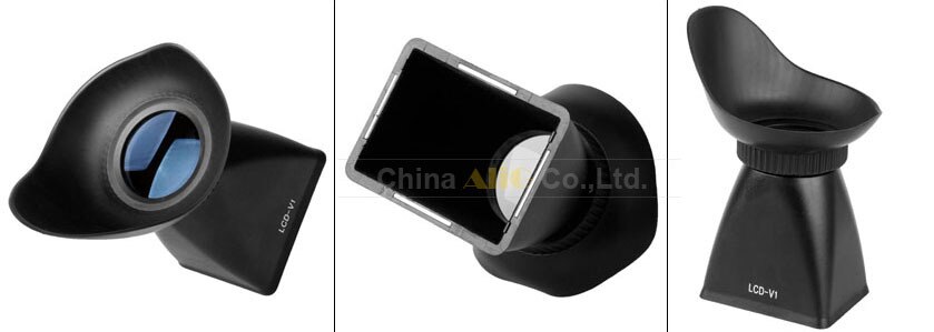 Camera LCD Monitor Screen Viewfinder with Glass 2.8x Magnifier Extender Magnetic Sunshade Hood for Canon 5D Mark III 550D (V2)