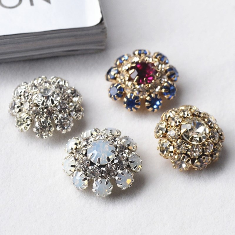 diamond rhinestone crystal cluster knop diy scrapbooking craft knop kleding decoratie diy accessoires