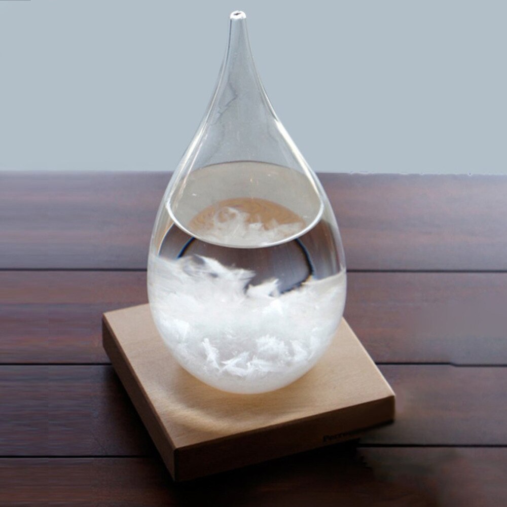 65 x 115mm minitransparante druppel stormglas water weer stormvoorspelling monitor fles barometer huisdecoratie