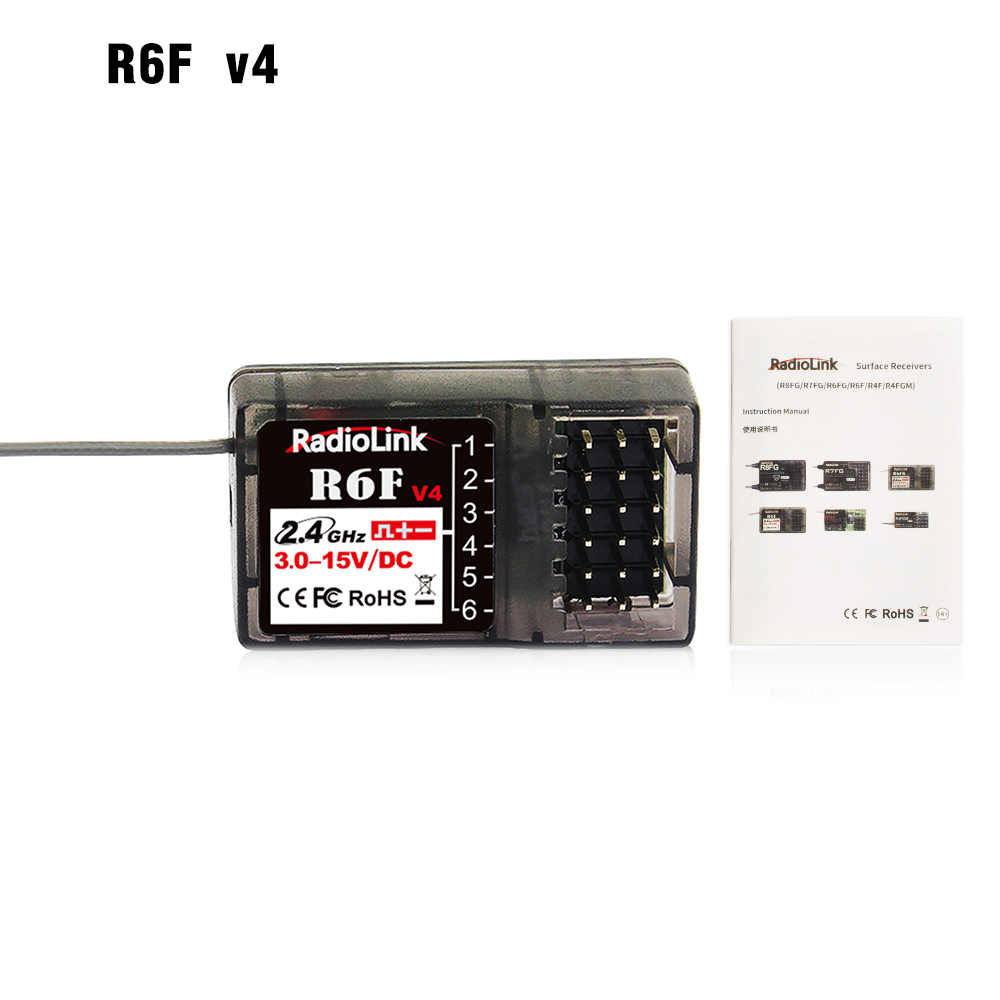 RadioLink RC Receiver R8FGH R8FG R8EF R8FM R8SM R8XM R7FG R6FG R6F R4FGM 2.4G Receiver: Navy Blue