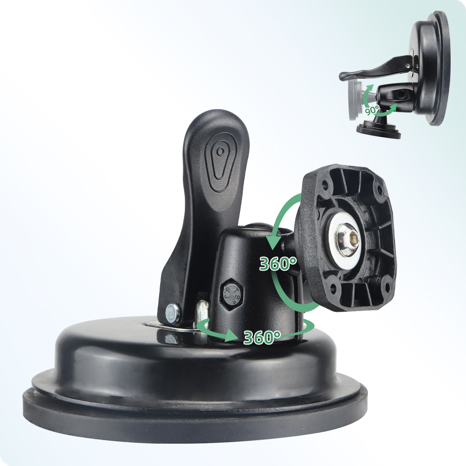 Greenyi Auto Kan Draaien 360 ° Grote Zuignap Rubber Standaard Beugel Voor Auto Desktop 7/8/9/10Inch Monitor