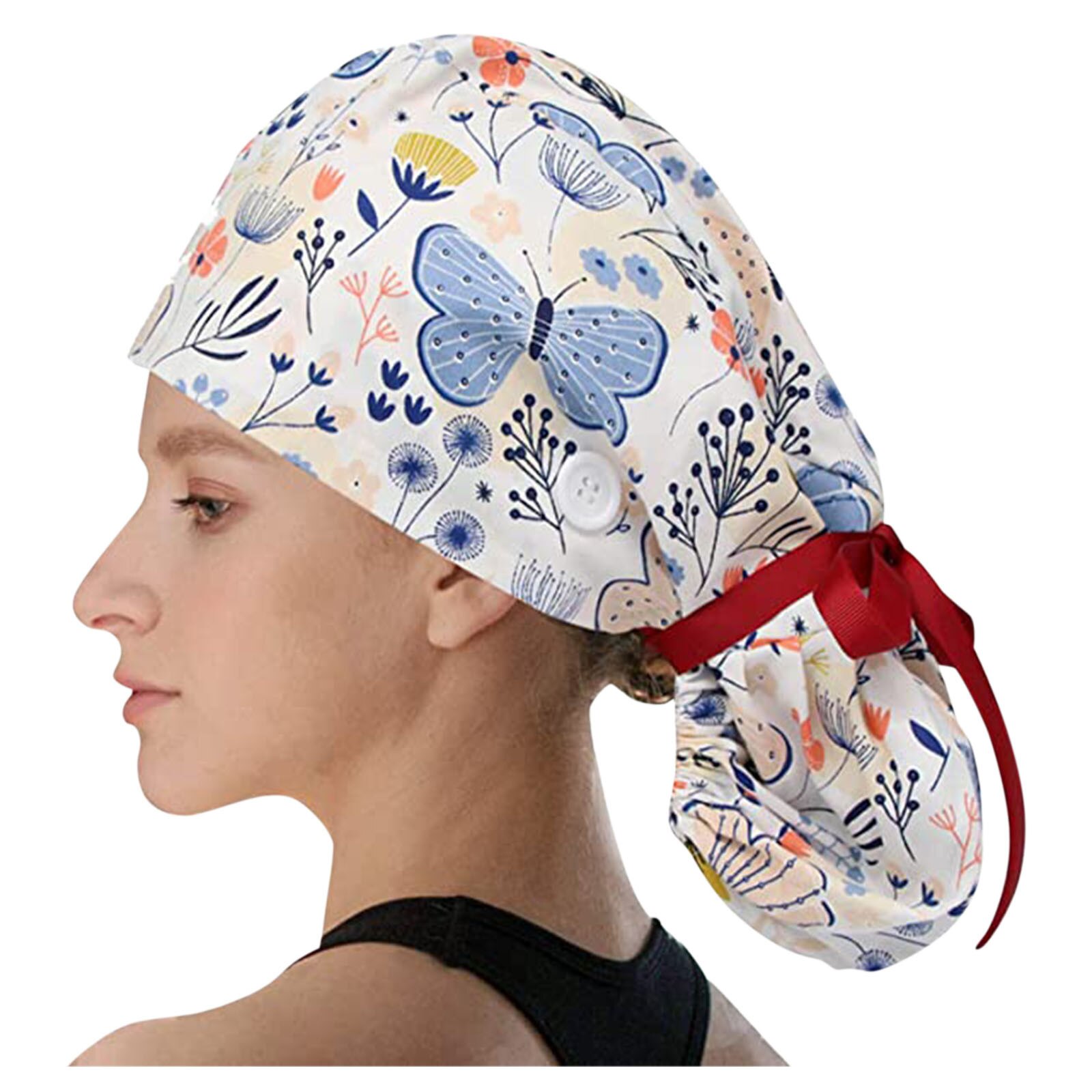Working cap nurse accessories Solid Print Work Hat Casual Unisex Cap With uniform clinical beautician