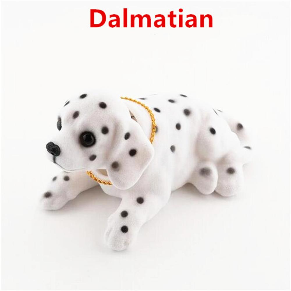 Ozdoby samochodowe kiwającą placki automatyczny panel potrząsając głową placki samochód stylizacji Bobblehead placki kropla zabawki na biegunach głowa psa akcesoria samochodowe: Dalmatian