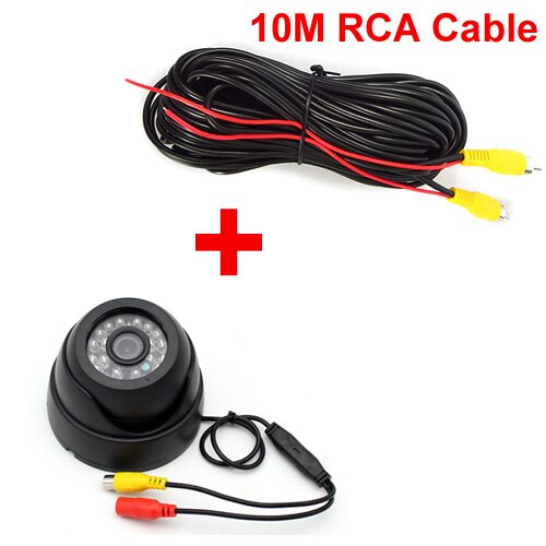 DC12~24V Car Video CCTV Camera, IR Night vision COMS Camera For Car Closed Circuit Television Parking Monitor For Bus Truck: 10m camera