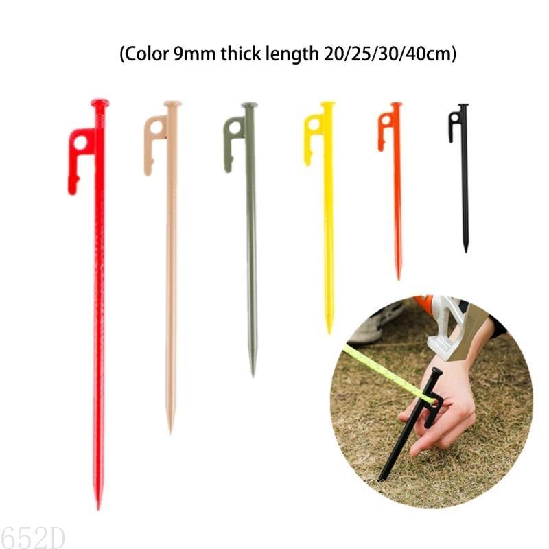 AP28 4 Pcs Heavy Duty Tent Peg Lengthen Steel Outdoor Tent Stakes Ground Stakes for Canopies, Camping, Hiking, Beach Durable