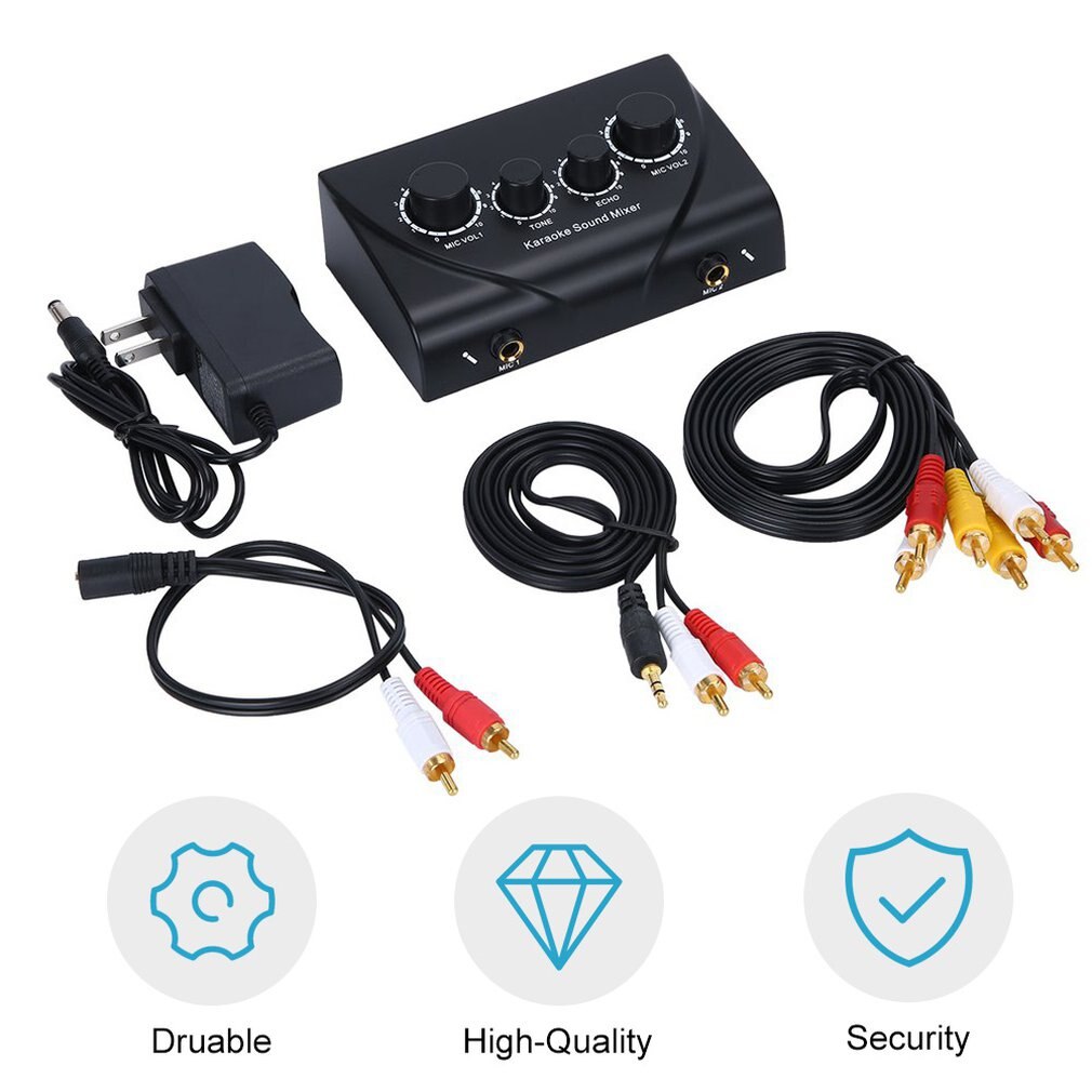 Karaoke Microfoon Karaoke Player Sound Mixer Audio Systeem Draagbare Mini Digital Audio Sound Karaoke Machine Echo Mixer Systeem