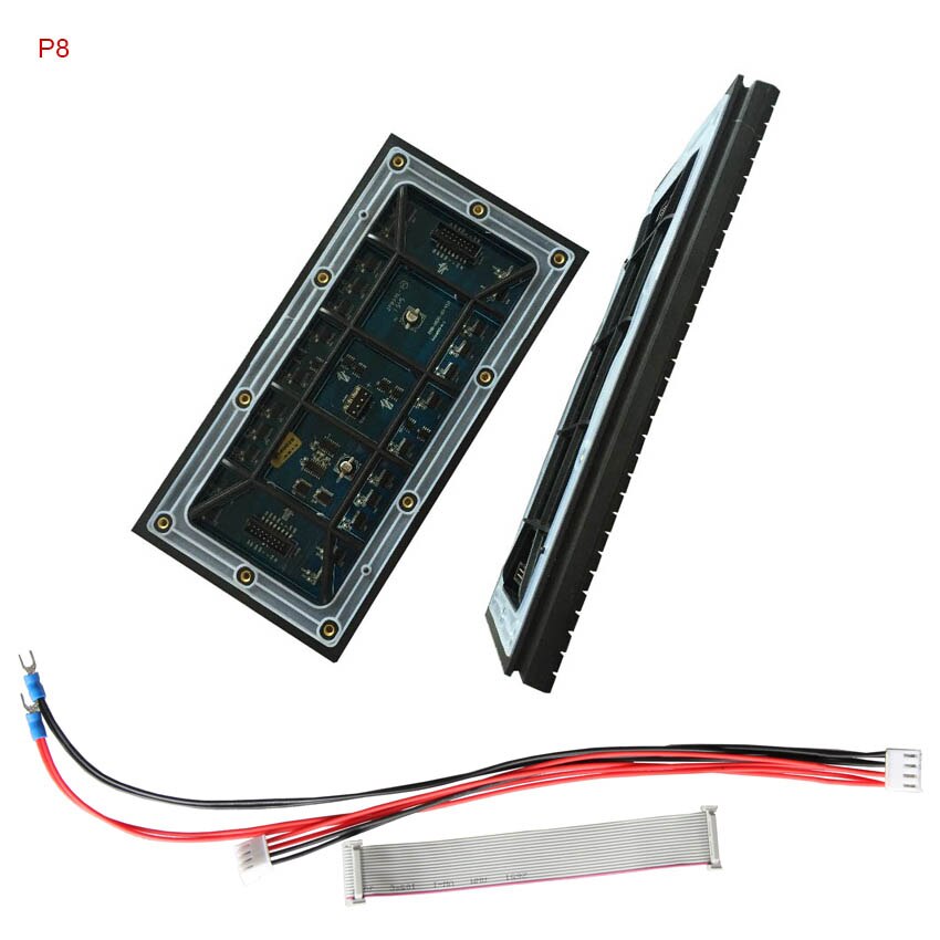 Módulo led a todo color para exteriores P8, panel led rgb de 256x128mm, 1/4 escanea 32x16 puntos para escenario/evento publicitario