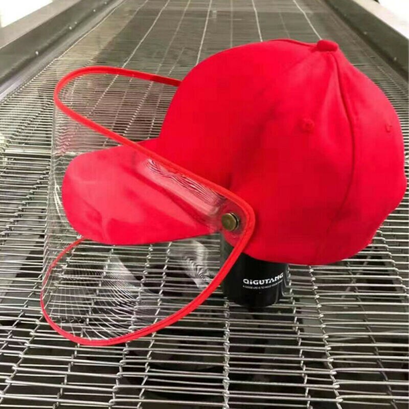 Unisex Casual Anti-Saliva Anti gotita Anti salpicaduras a prueba de polvo claro Seguridad al aire libre cubierta protectora gorras de béisbol sombreros