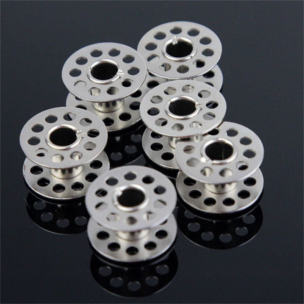 25PCS Stainless Steel Metal Bobbins Spool Sewing Craft Tools Sewing Machine Bobbins Spool for Brother Singer