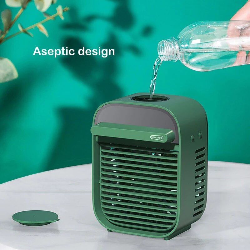 Xiaomi Portable Air Conditioner Mini USB Air Cooler Fan Cooling Humidifier Office Home Room Air Conditioning Water Cooling Fan