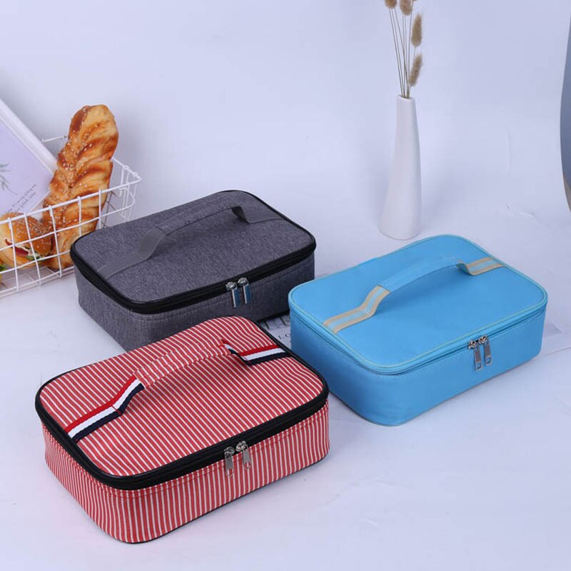4.5L Cooler Lunch Bag Thermal Breakfast Box Portable Picnic Travel Cold Storage Bag Student Lunch Box Lunch Bag