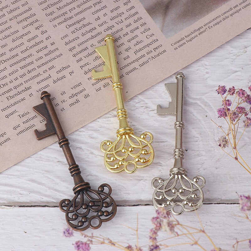 Nowy przenośny kształt klucza otwieracz robić butelek pierścień breloczek brelok metalowa impreza z piwem narzędzie barowe