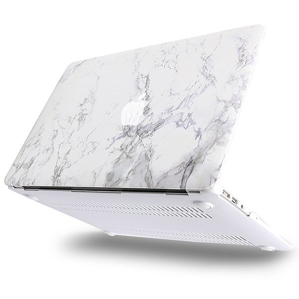 Mosiso duro caso capa sólida para macbook air 11 2017 2016 2015 2014 2013 a1465 a1370 mac ar netbbook coque capa acessórios: White Marble