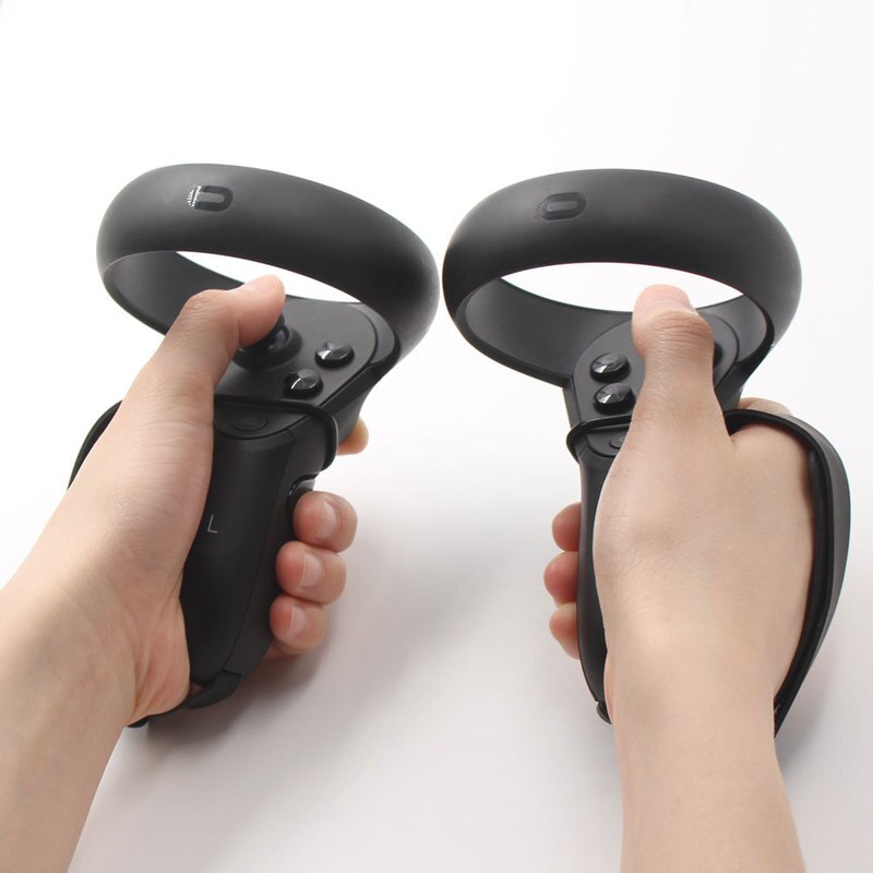 1 paar PU Leder Knuckle Griff Grip Bügel für Oculus Quest/Oculus Rift S Touch Controller Grip Zubehör