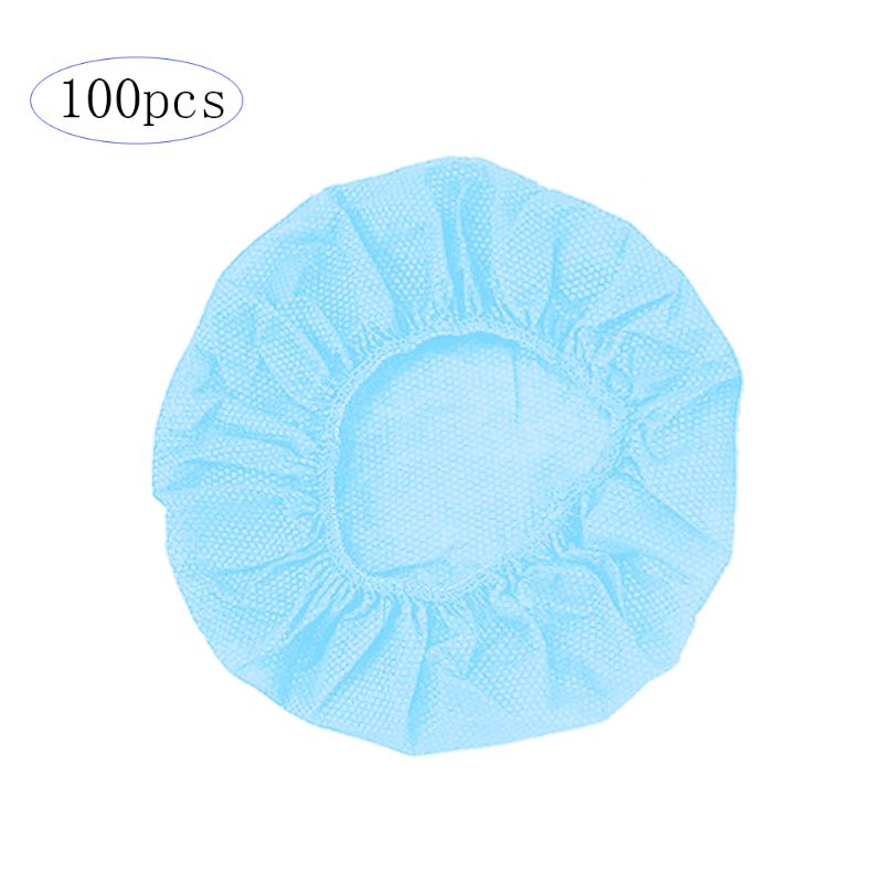100 Stks/zak Wegwerp Hoofdtelefoon Cover Geweven Oorbeschermer Kussen 10-12Cm Headset 24BB: Kaki