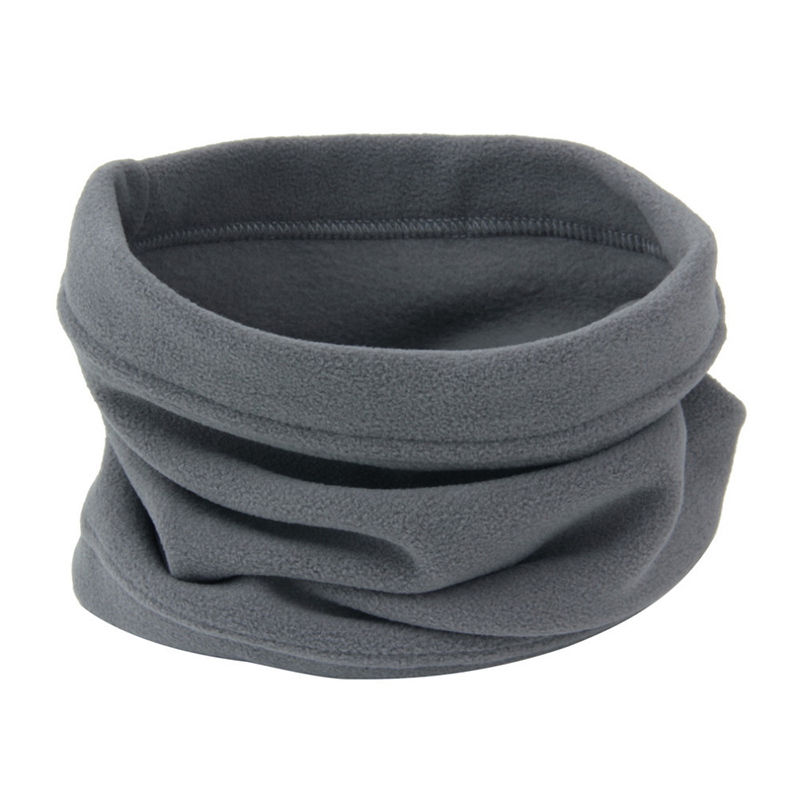 Warm Male Soft Fleece Scarves Men Winter Scarf Ring For Men Neck Shawl Snood Warp Collar Women Knitted: Gray