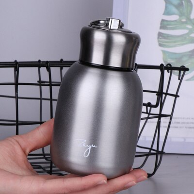 Mini Portable Travel Thermos Vacuum Hydro Flask Water Bottle Stainless Steel Thermal Cup Tea Coffee Mug Portable Couple Mug: 2