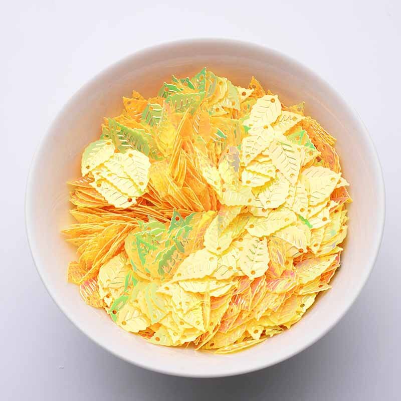 9 × 16mm leaf pailletten DIY handgemaakte gouden parel kralen kleding accessoires materiaal wedding Christmas party decoratie pailletten: 520