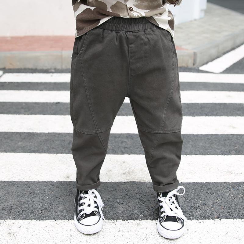 1-8Y pantaloni Cargo per bambini in cotone morbido primavera autunno bambini ragazzi pantaloni sportivi Casual abbigliamento moda pantaloni lunghi per bambini 2022 nuovo: GRAY / 90(18-24M)