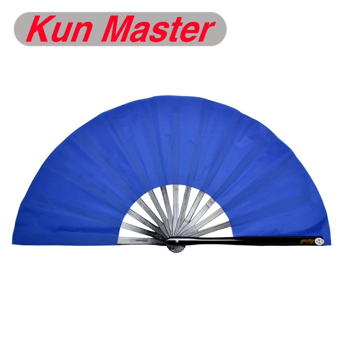 Kun Master 34 Cm Bamboe Chinese Kung Fu Tai Chi Fan Met Blauw fans