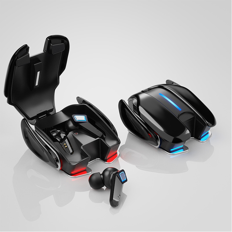 Auriculares Bluetooth para videojuegos, aspecto fresco, Base de aleación de aluminio, iluminación, juego de música, Dualmode, baja latencia, efecto de sonido HiFi