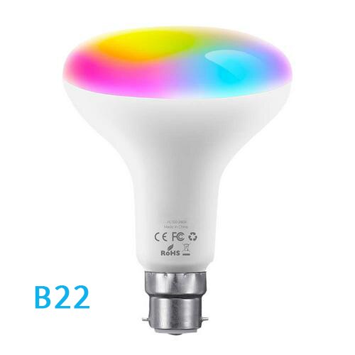 10W Smart WiFi LED Bulb RGB Dimmer Intelligent Light E27/E26/B22 Automation Work With Smart life Tuya For Alexa Google Home: B22