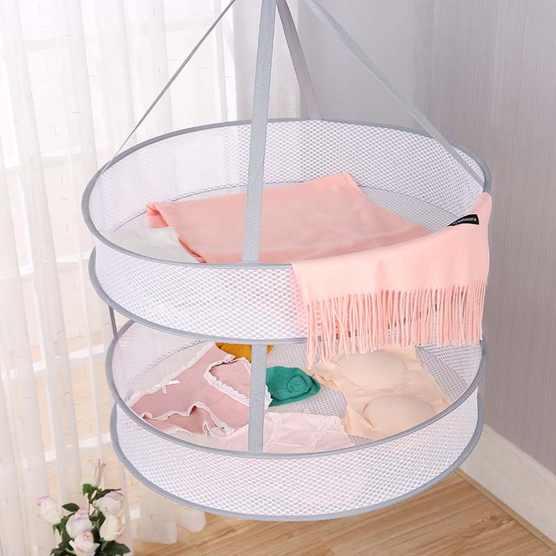 Windproof Clothes Drying Net For Sweater Bra Underwear Hanging Drying Rack Laundry Basket Mesh Folding Nets Flat Out to Dry