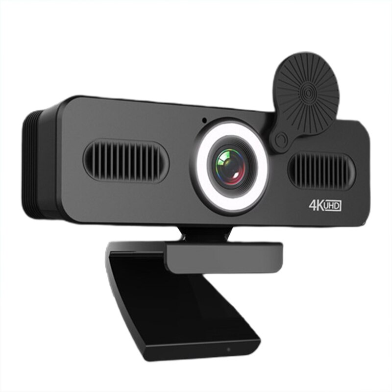 1080P/2K/4K Beauty Computer Camera USB Autofocus Lens Free Drive WebCam Built-in Microphone Webcam Privacy Cover Speaker: C