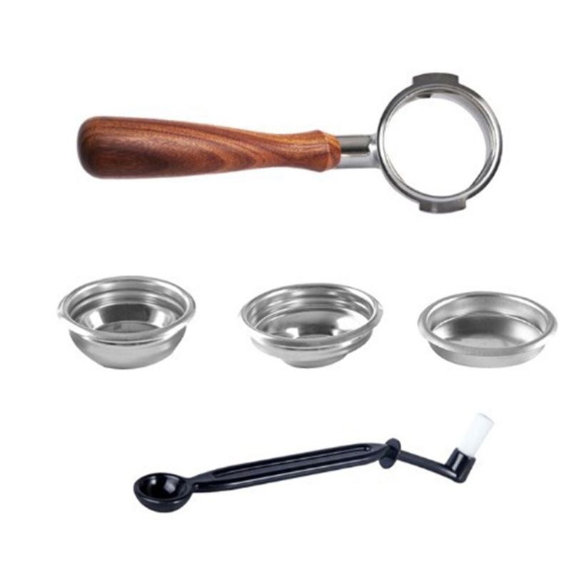 Coffee Machine Handle Universal 58mm Commercial Accessories Solid Wood Set Q39B