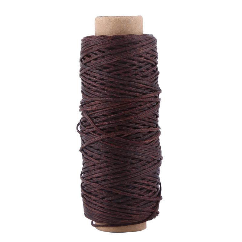 1Pcs 50M 150D 1mm Leather Waxed Thread Cord DIY Flat Waxed Thread Craft Tool Hand Stitching Thread Flat Waxed Sewing Line: Dark Grey