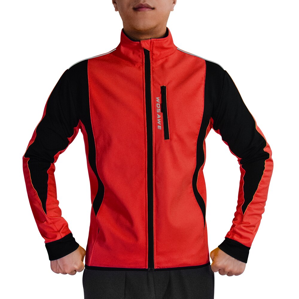 Wolfbike warming-up winter fietsjack heren dames slim fit winddicht waterdicht reflecterend mtb fietsjas fietssportjacks