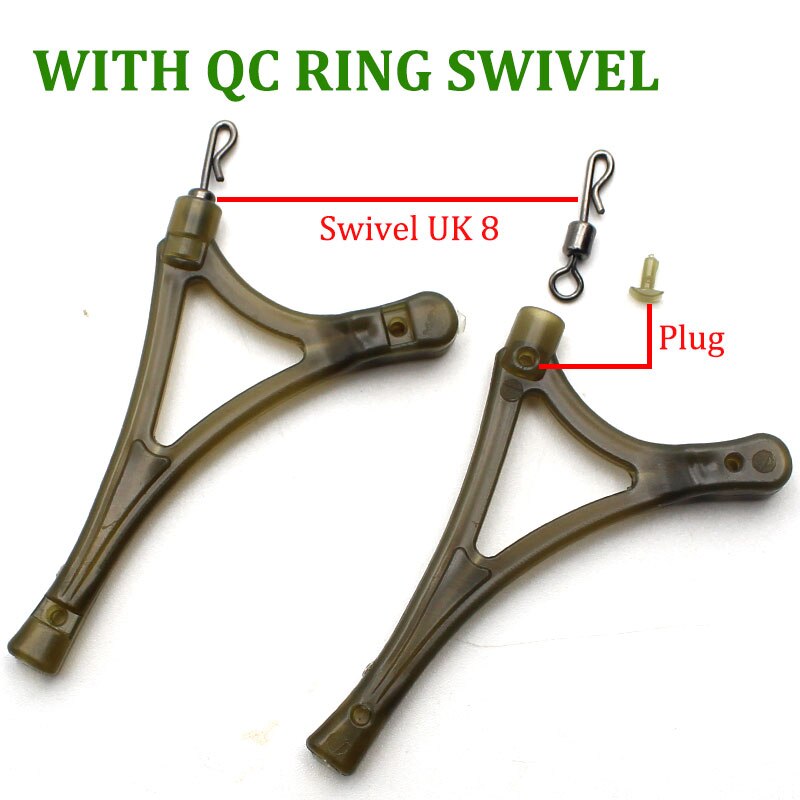 10pcs Carp Fishing Tackle Anti Tangle System For Method Feeder Cage Carp Rigs Tool Side Bends Swivel Fish Accessories Equipment