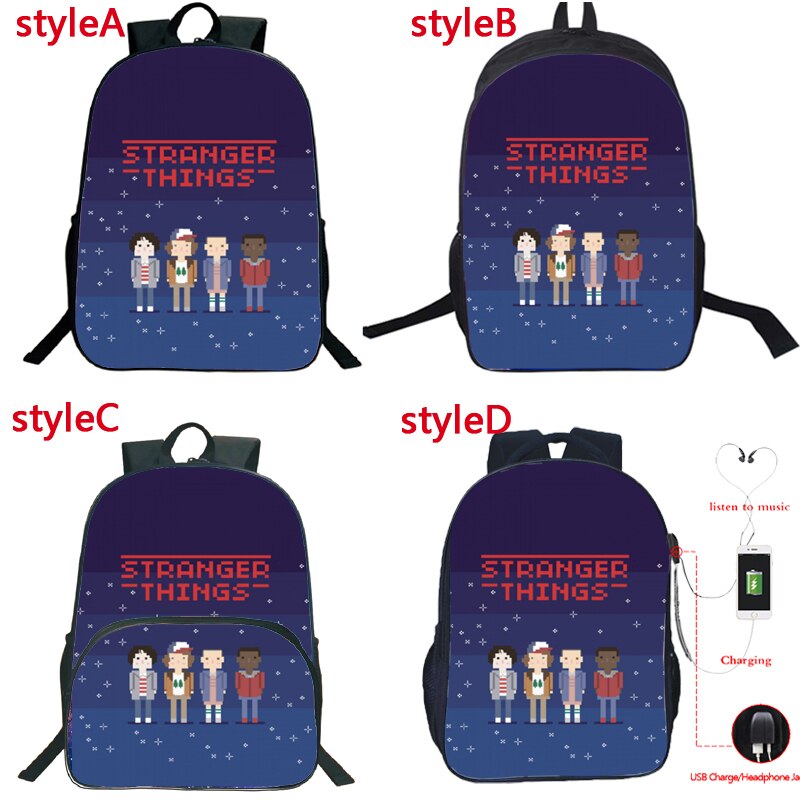 Più cool 4 Stili Straniero Cose Zaino Sacchetto di Scuola Gli Studenti Delle Ragazze Dei Ragazzi Bookbag Torna a Scuola Zaino Ragazzi Zaino Regalo: 1 / Style C