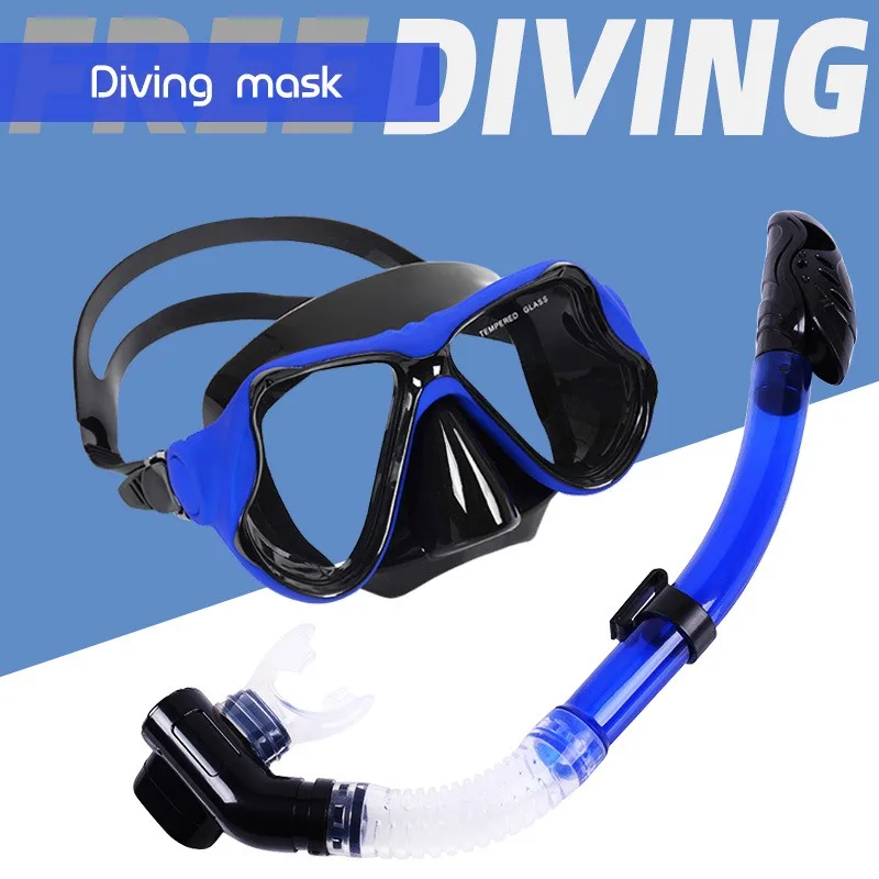Luxpard Scuba Masks Set Maschera E Snorkel LUXPARD - Panoramica Antiappannamento, Boccaglio Dry, Per Adulti E Ragazzi, Inclusa Borsa Snorkel Dry Anti Entrata Acqua
