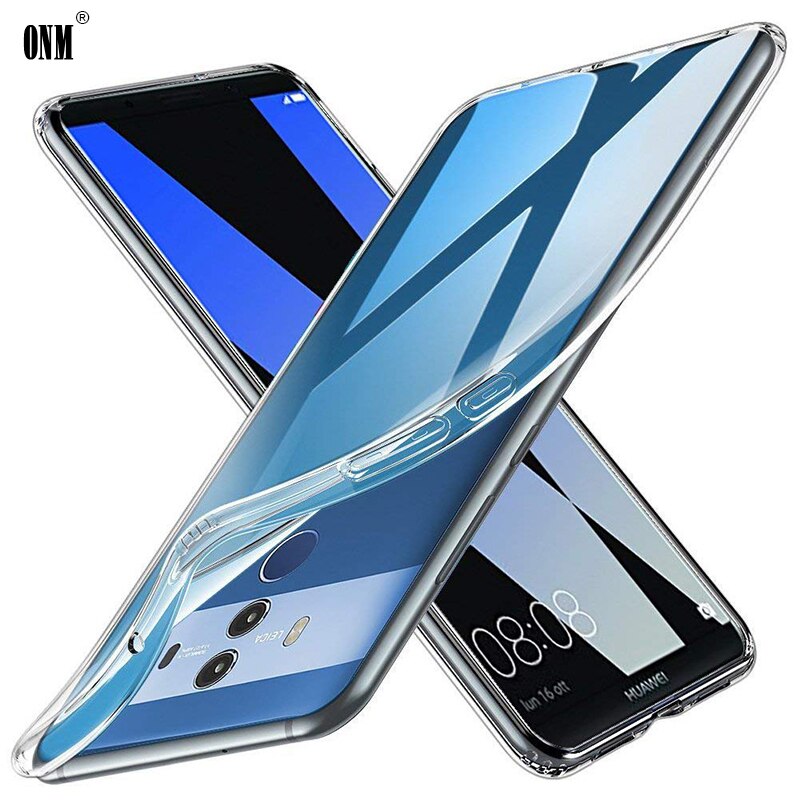 per Il caso di Huawei compagno 10 Compagno 10 Lite TPU silicone Trasparente Montato Cassa Molle Del Respingente per Huawei compagno 10 pro trasparente Della Copertura Posteriore