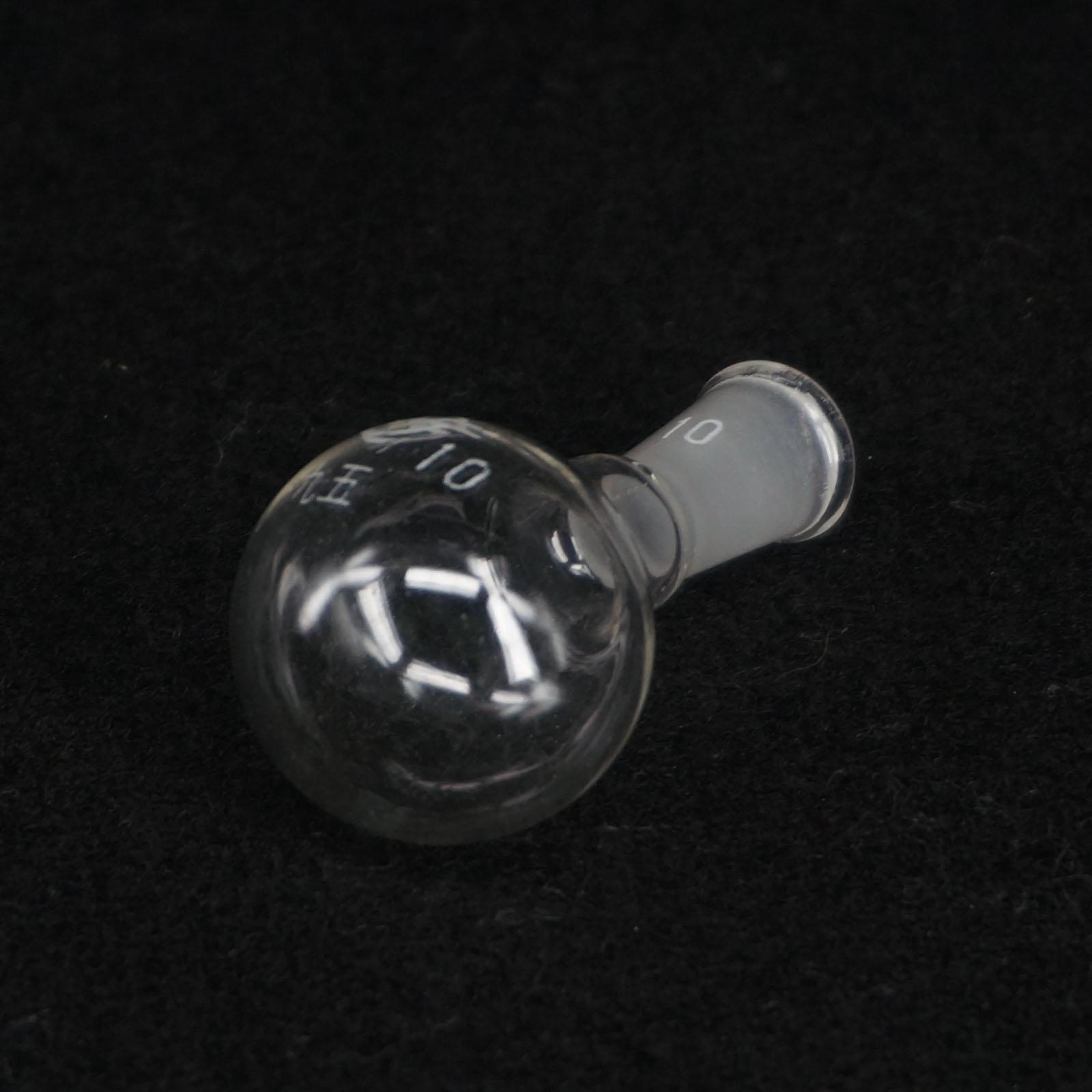 10ml Quickfit 10/19 Socket Lab Glass Flask Round Bottom Single Short Neck Ware