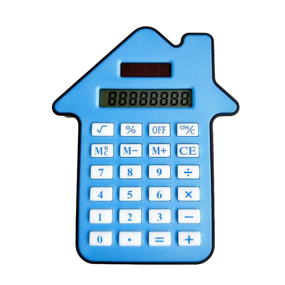 Calculator LCD Display High Accuracy ABS Dual Power Handheld Calculator Large and Sensitive Button Durable Portable for Home